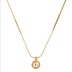 Christian Dior Small CD Logo Pendant Necklace